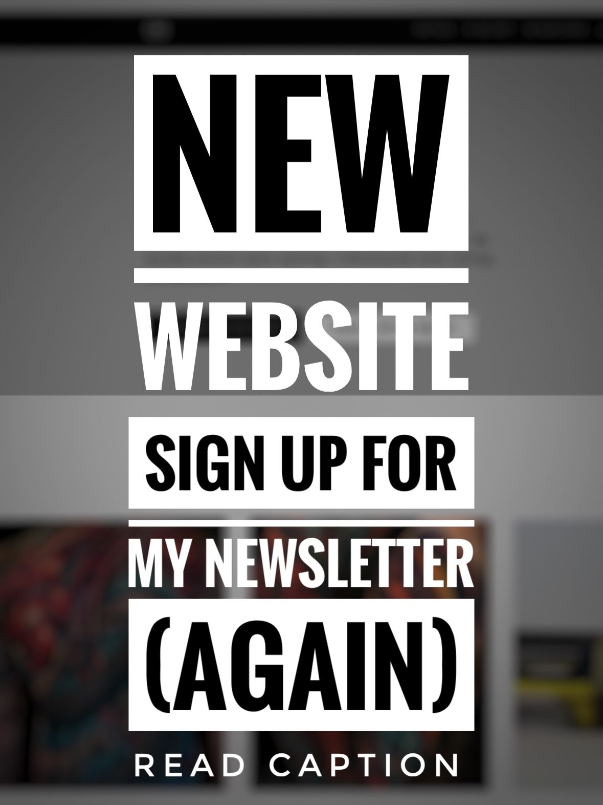 Well I made a new website, but lost my old email list. Story time: 

Sadly, upon trying to send out the announcement newsletter you can read in the slides above