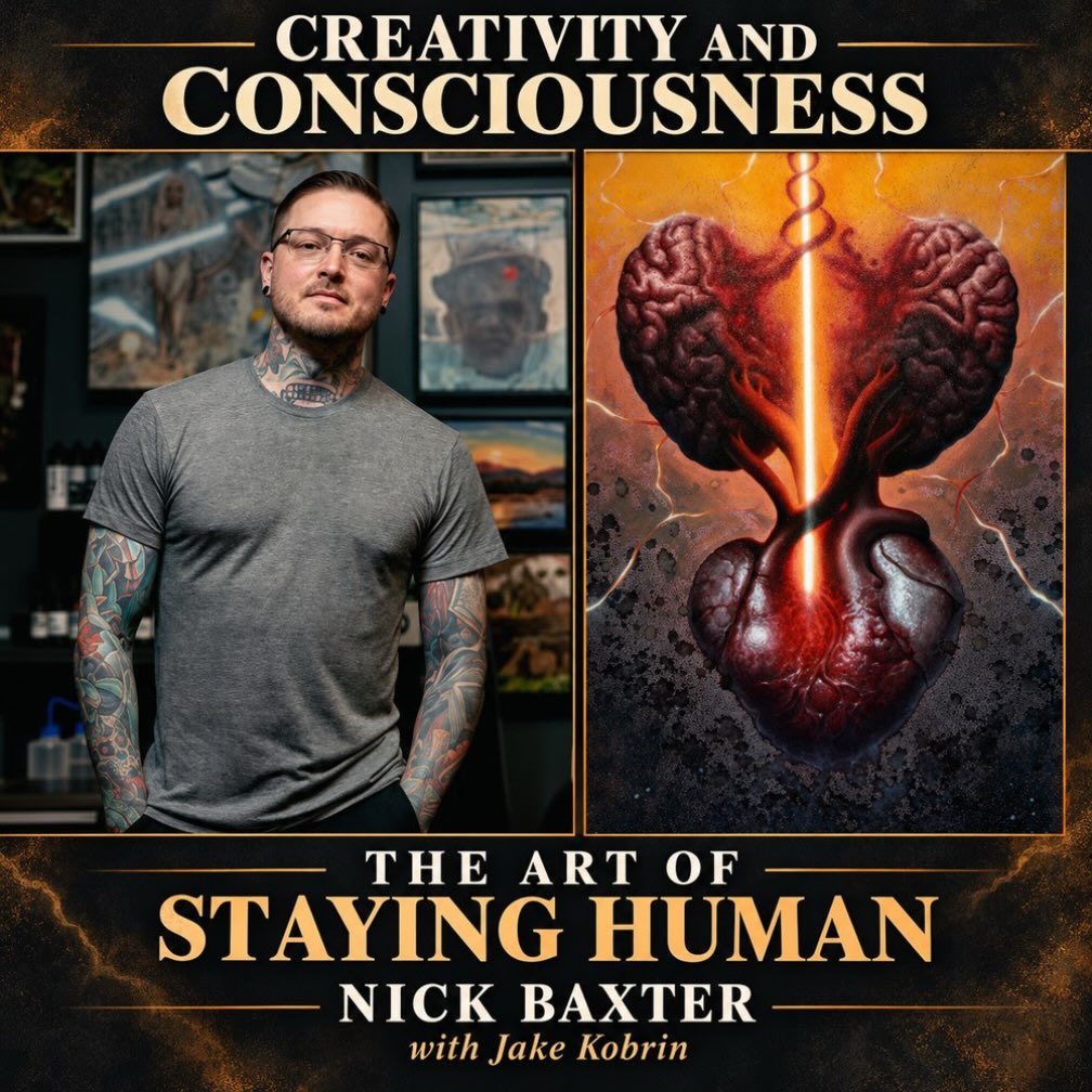 Had a great conversation with @_.kobrin._ recently, who was kind enough to feature me on his project, The Creativity And Consciousness Podcast. 

I really enjoy