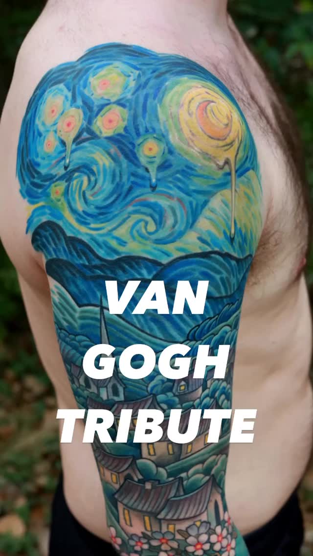 This was a fun one from a few years ago. It was exciting to incorporate some serious art history into my tattoo practice, and use my tattooing expertise to inte