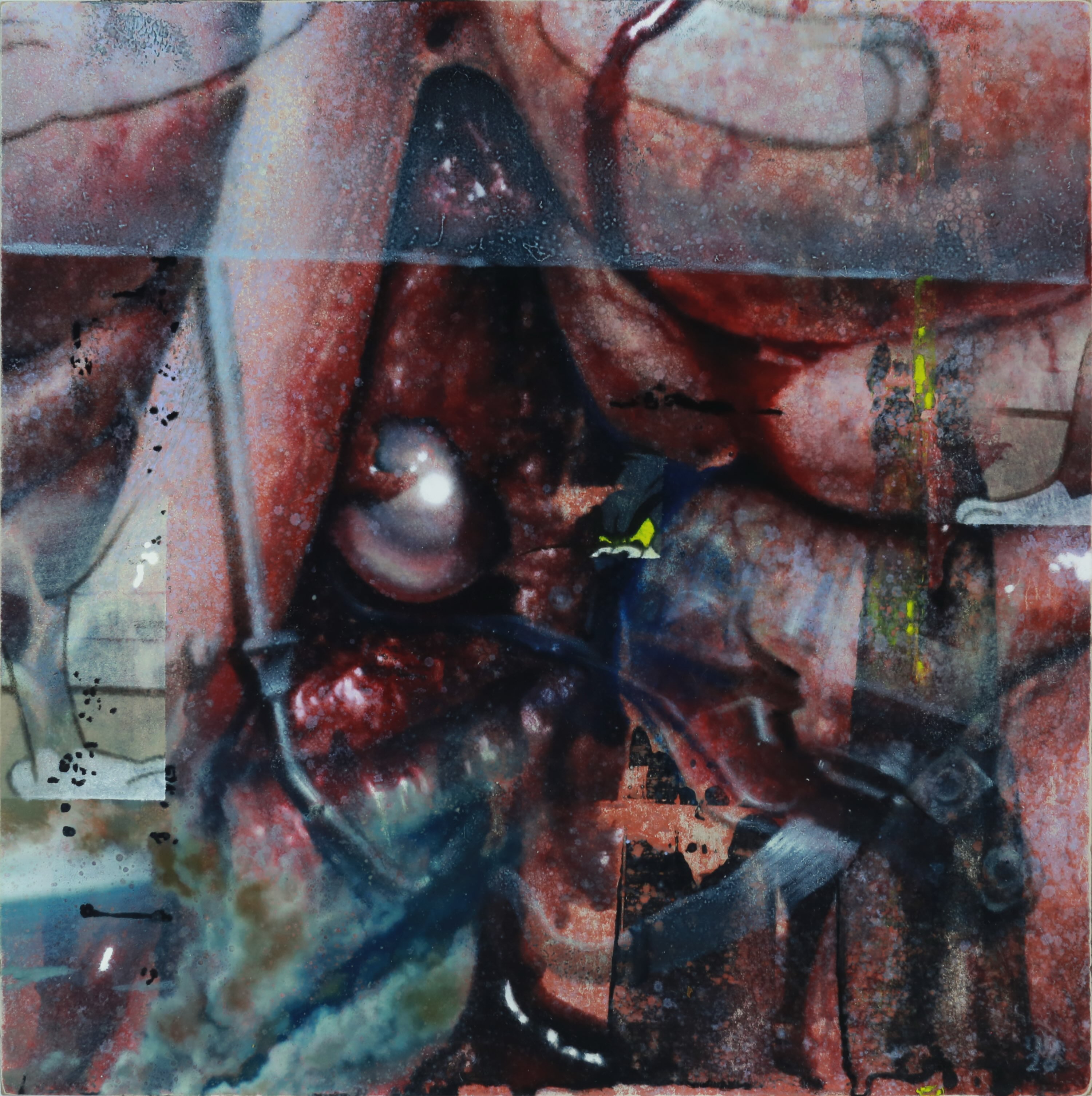 “The teacher, the lesson, the consequence, the weapon”
10 x 10 inches
Oil on panel 
2026