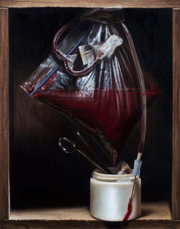 “To The Nadir”, oil on linen panel, 11 x 14 inches, 2016