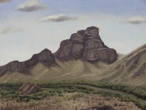 Salt River, Tonto National Forest, oil on panel, 9 x 12 inches, 2016