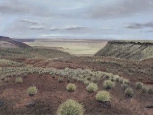 High Plains, Wupatki National Monument, oil on panel, 9 x 12 inches, 2016