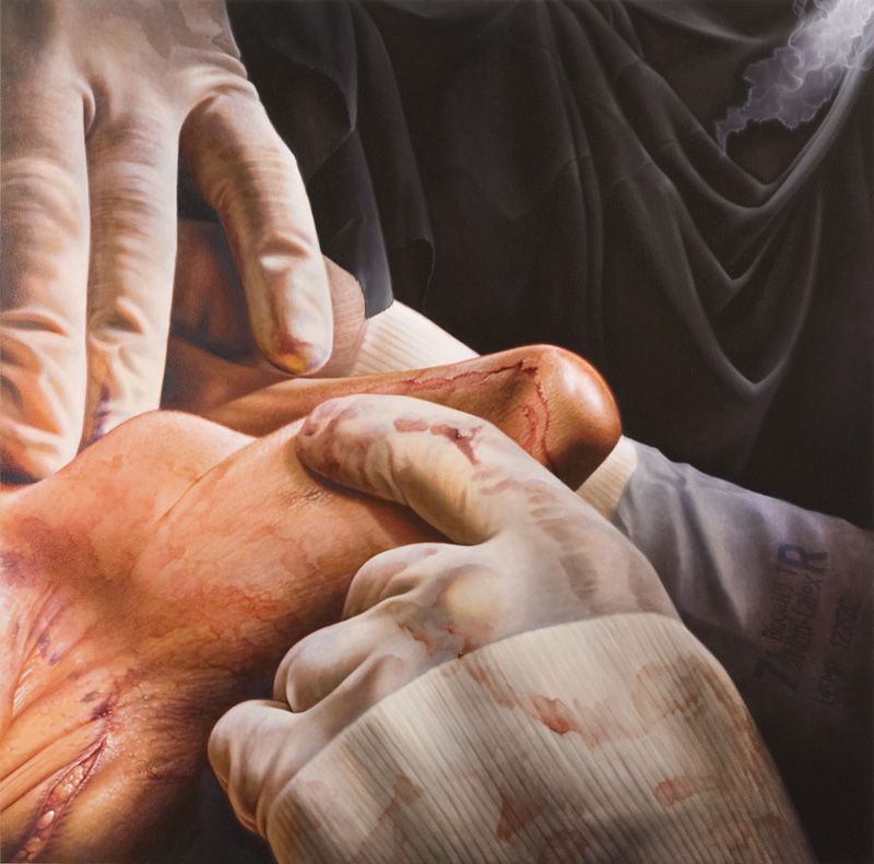 Glorification, oil on panel, 48in x 48in, 2012