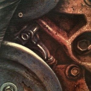 Adding fine details and highlights before the final shadow glazes are applied.