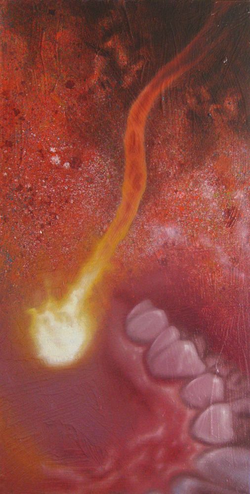 “Passion”, oil on panel, 16in x 9in, 2012