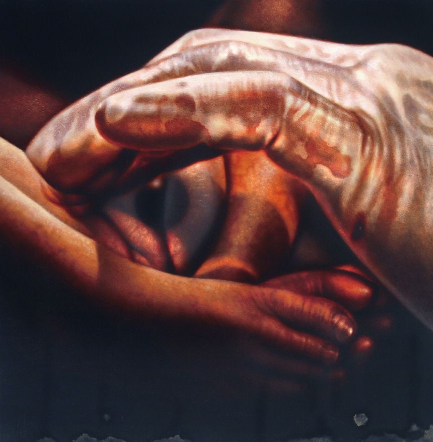 “First Judgement”, oil on panel, 12 x 12in, 2012
