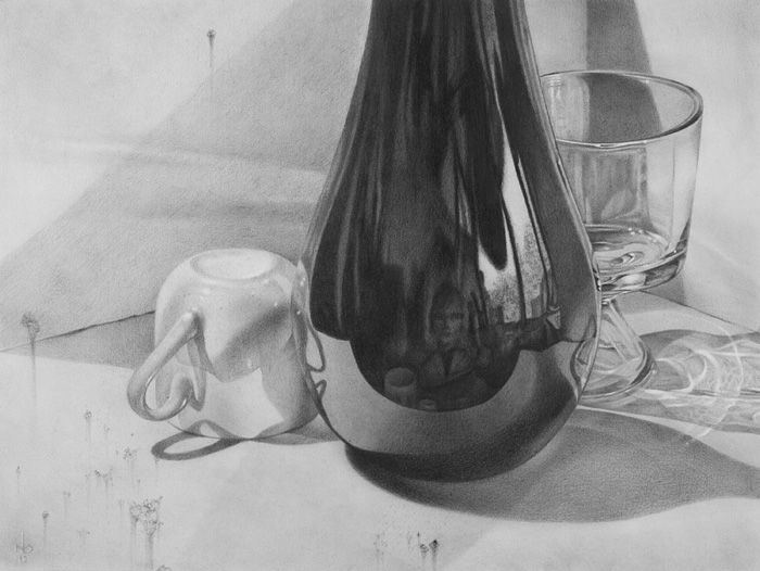 “Form & Emptiness”, graphite on paper, 2012