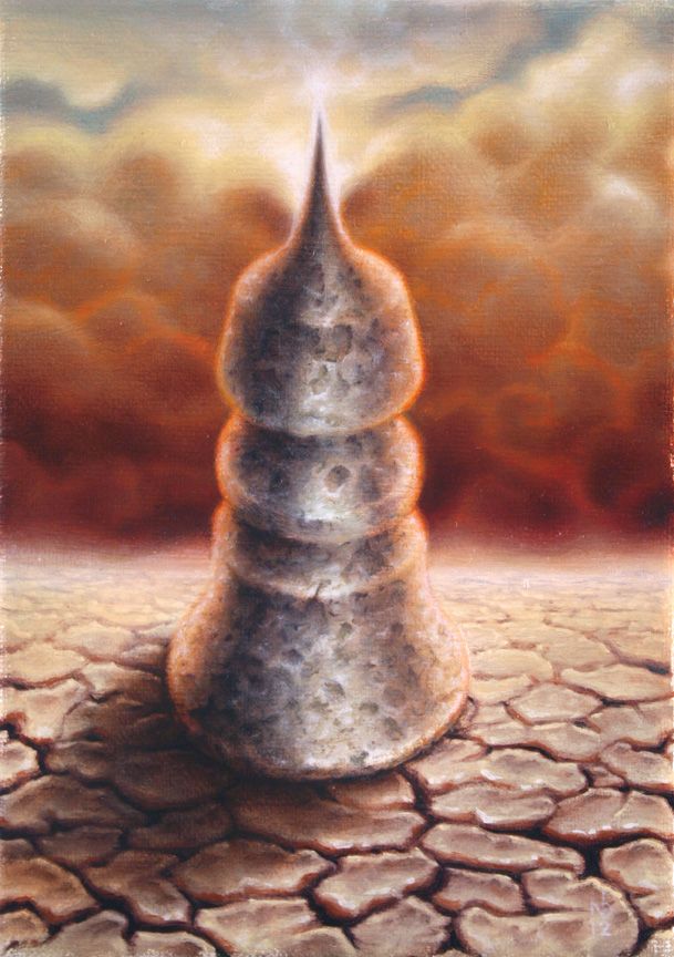 Endgame I, oil on canvas, 5 x 7in, 2009-12