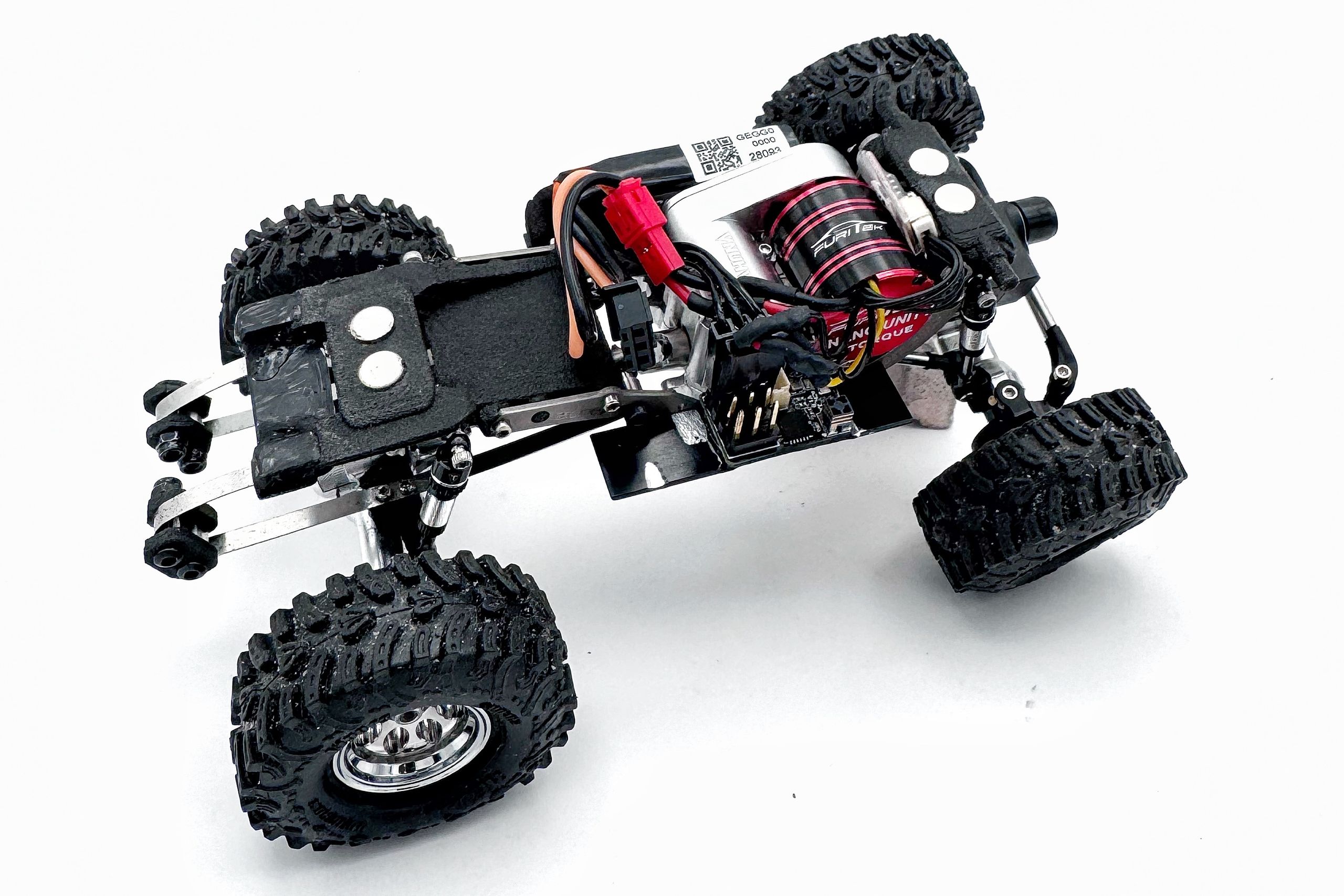 1/30 scale1/30 scale Chevy C10 beater RC truck with custom DIY rear leaf spring suspension system.