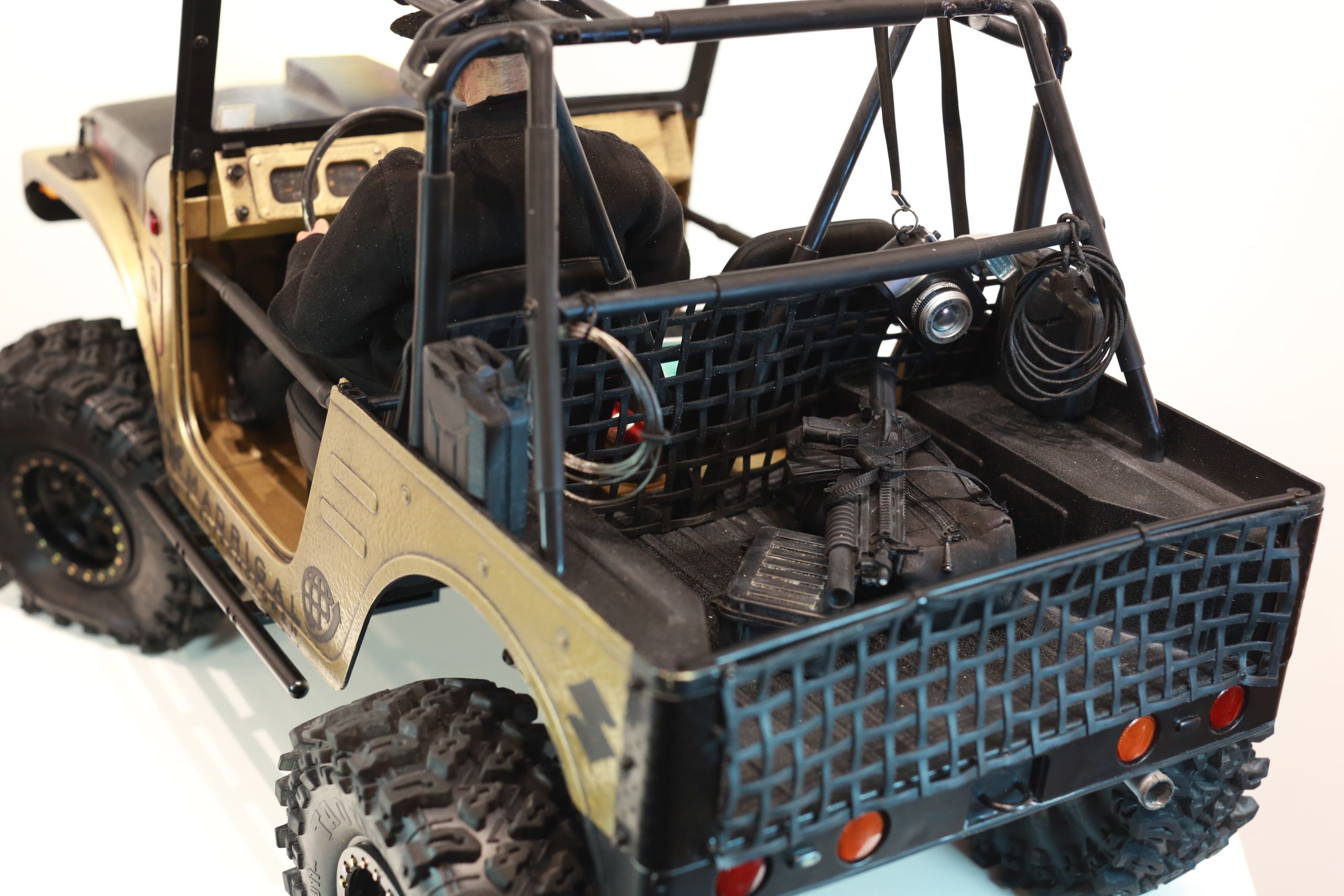 1/6 scale FMS Suzuki Jimny rc truck with Breaking Bad Walter White theme.