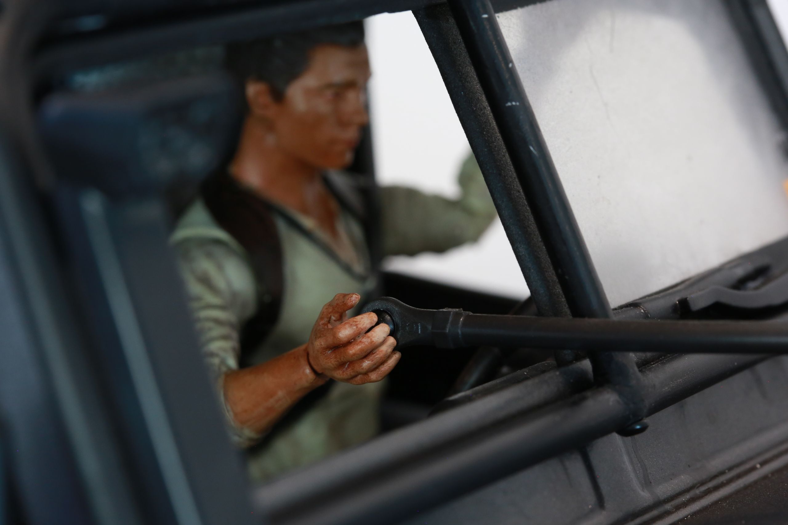 1/10 scale RC Defender 110 build inspired by the heavily modified and customized Land Rover Defenders used by National Geographic photographers in the 80s and 90s in places like the African savanna, featuring a custom cab interior and rear camera platforms, as well as many handmade accessories constructed from found objects and household junk.
